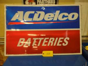 lot 155 image: AC Delco Sign, 36x24...