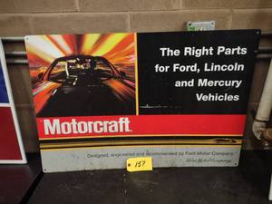 lot 157 image: Motorcraft Sign, 36x24...
