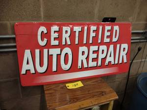 lot 159 image: Certified Sign, 36x17...