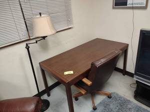 lot 196 image: Table, Chair, & Lamp...