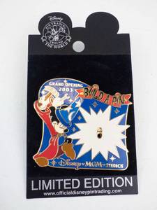 lot 14 image: Enamel Pin - Disney MGM Studios Build-A-Pin commemorating opening of Disney MGM Studios (now Disneys Hollywood Studios)
