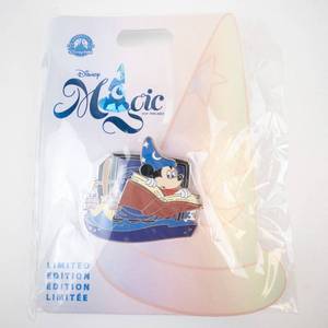 lot 31 image: Disney Pin - Mickey Mouse Wizard Reading a Book on Boat (Limited Edition)
