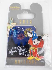 lot 42 image: Disney Pin - Mickey Mouse & Tinker Bell New Year 2013