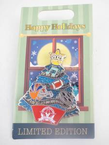 lot 74 image: Disney Enamel Pin - All-Star Resorts Holiday Tree Limited Edition 2021