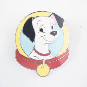 lot 80 image: Disney Enamel Pin - Magical Mystery Cartoon Dog with Red Collar & Yellow Tag