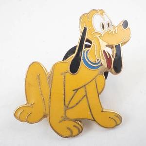 lot 83 image: 1990s Disney Pluto Enamel Pin - Gold-Tone Finish