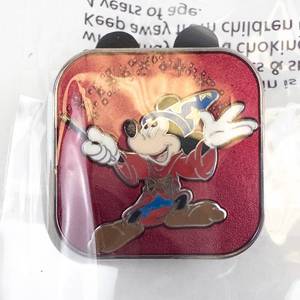 lot 104 image: Mickey Mouse Tin Box - Square Metal Keepsake