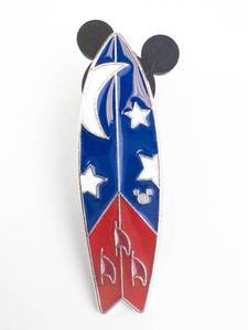 lot 105 image: Disney Pin - Sorcerer Mickey Surfboard
