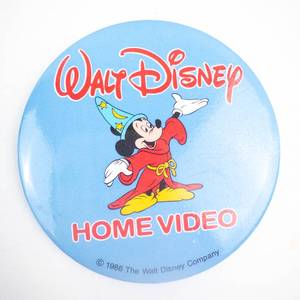 lot 149 image: Mickey Sorcerer Button - Walt Disney Home Video 1986