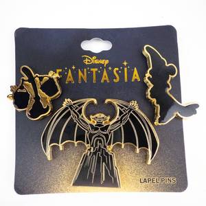 lot 152 image: Disney Fantasia Lapel Pins - Bioworld 3-Pin Set