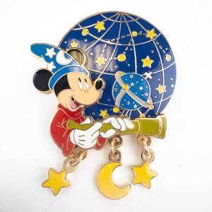 lot 191 image: Disney Enamel Pin - Mickey Mouse Space Telescope & Galaxy Globe (LE 500)