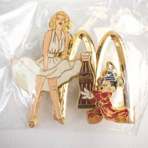 lot 194 image: Enamel Pin - Disney Coca-Cola McDonalds White Dress Icon & Cartoon Character