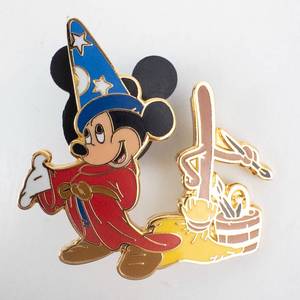 lot 247 image: 2008 Enamel Pin - Mickey Mouse Sorcerer Wizard (Fantasia) - Inspired by 1940 Fantasia