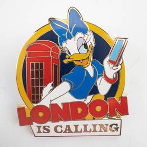 lot 281 image: Disney Daisy Duck London Is Calling Enamel Pin