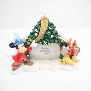 lot 290 image: Disneys Christmas Collection Figurine - Mickey Mouse & Christmas Tree Frame