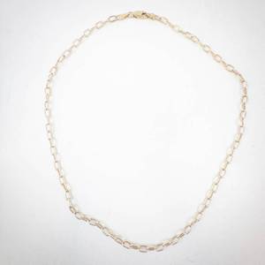 lot 238 image: Necklace - Italy Gold-Tone Link Chain 16-Inch
