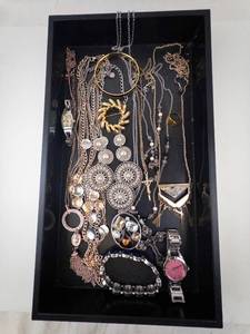 lot 67 image: Assorted Jewelry Lot - Necklaces, Bracelets, Watches, Rings, Pendants