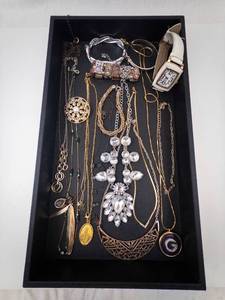 lot 68 image: Assorted Jewelry Lot - Necklaces, Bracelets & Watch