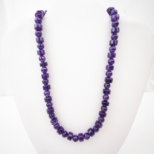 lot 248 image: Amethyst Necklace - Faceted Purple Beads