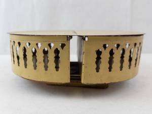 Lazy Susan - Vintage Gold-Tone Round Serving Center with Filigree Cutouts