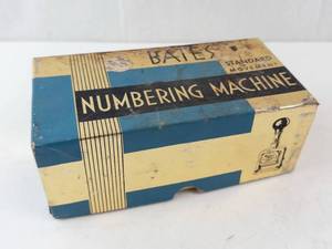 Bates Numbering Machine - Standard Movement - Vintage Office Stamp