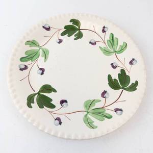 Blue Ridge Hand Painted Underglaze Plate - Made in USA