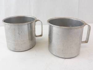 Aluminum Camping Mugs - Pair