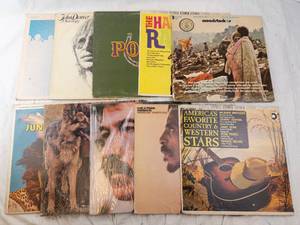 Vintage 1960s-70s LP Record Collection - Assorted 12-Inch Vinyl Albums&nbsp(Untested)