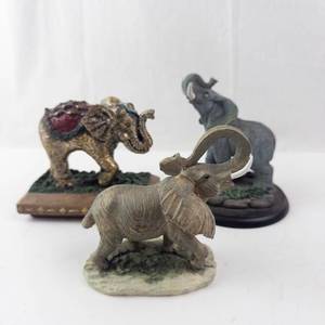 Elephant Figurines (Lot of 3)