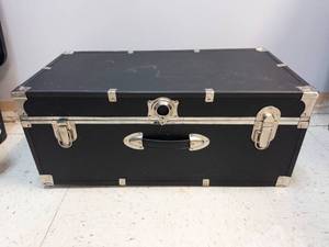 Black Flight Case with Aluminum Corner Protectors and Latches