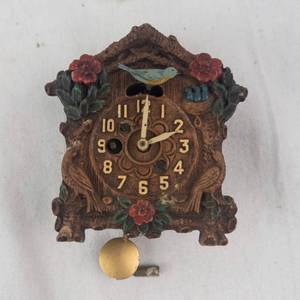 Small August C. Keebler Co. Chicago IL Mini Art Deco Clock