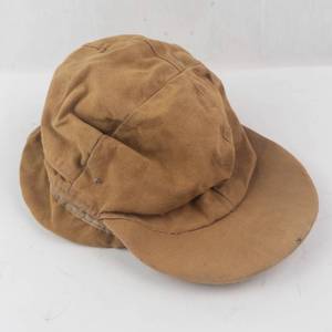 HIGGERS CAP 73 Tan Cotton Bucket Hat with Red Interior