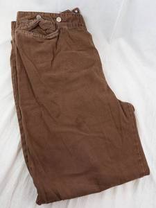 Brown Corduroy Pants - 5-Pocket Trousers, Button Fly
