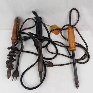 Vintage Electric Calrod Soldering Irons - 115V 100W (Lot of 3)