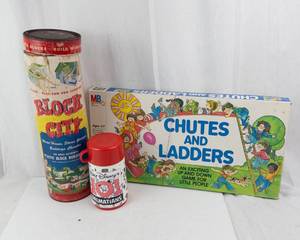 Milton Bradley Block City Set Chutes & Ladders Board Game Disney 101 Dalmatians Cup