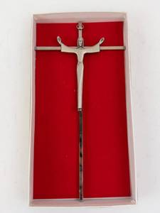 Crucifix Wall Hanging - Silver-Tone Cross with Jesus