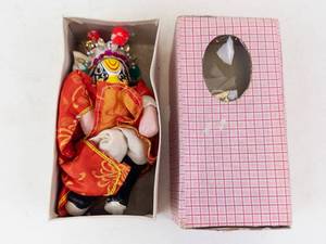 Chinese style Doll - Red Silk Costume with Headdress, Boxed