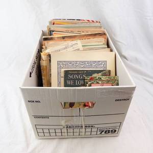 Vintage Sheet Music & Songbook Collection in Box