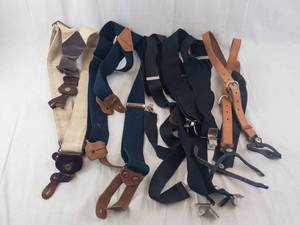 Suspenders Assortment - Leather & Canvas Braces