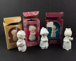 Precious Moments - Once Upon a Holy Night Ornaments (Lot of 3)