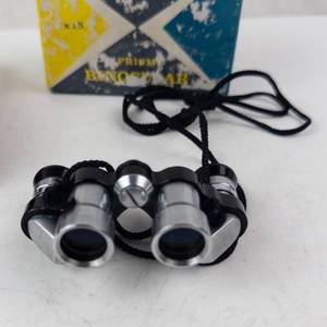 Vintage Pentax K15 Prism Binoculars 6x15 with Leather Case