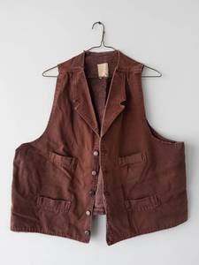 WAH Maker Frontier Classics Vintage Mens Western Vest - 2XT