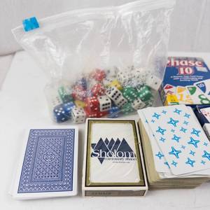 Phase 10 Game Box with Aviator Jumbo Index Cards, Shalom & All Access Branson Decks, Dice
