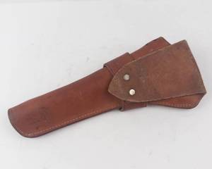 Classic Old West Styles-Vintage Brown Open-Top Western Holster for Single-Action Revolvers Size 7&12