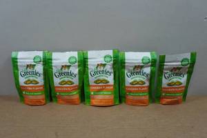lot 48 image: 5 Feline Greenies Smartbites Treats for Cats - 2.1oz