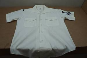 lot 112 image: Vintage US Navy Button Up Shirt