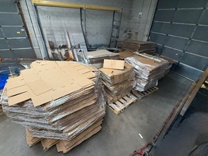 lot 1D image: 7 Pallets of Cardboard Sheets