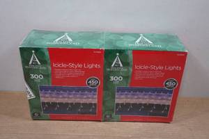 lot 145 image: 2 Holiday Wonderland Icicle-Style Lights