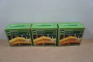 lot 204 image: 3 Holiday Time Icicle Light Sets