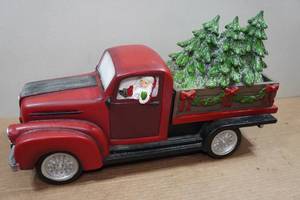 lot 272 image: Christmas Red Truck and Tree